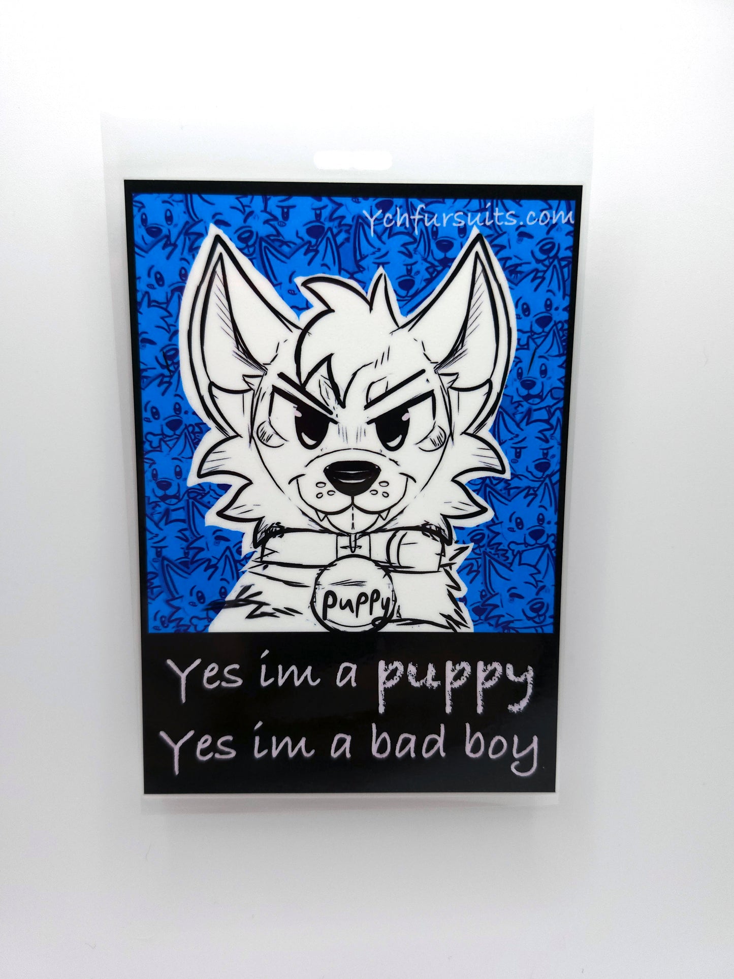 Yes I am Puppy Yes I'm a Bad Boy Furry Badge