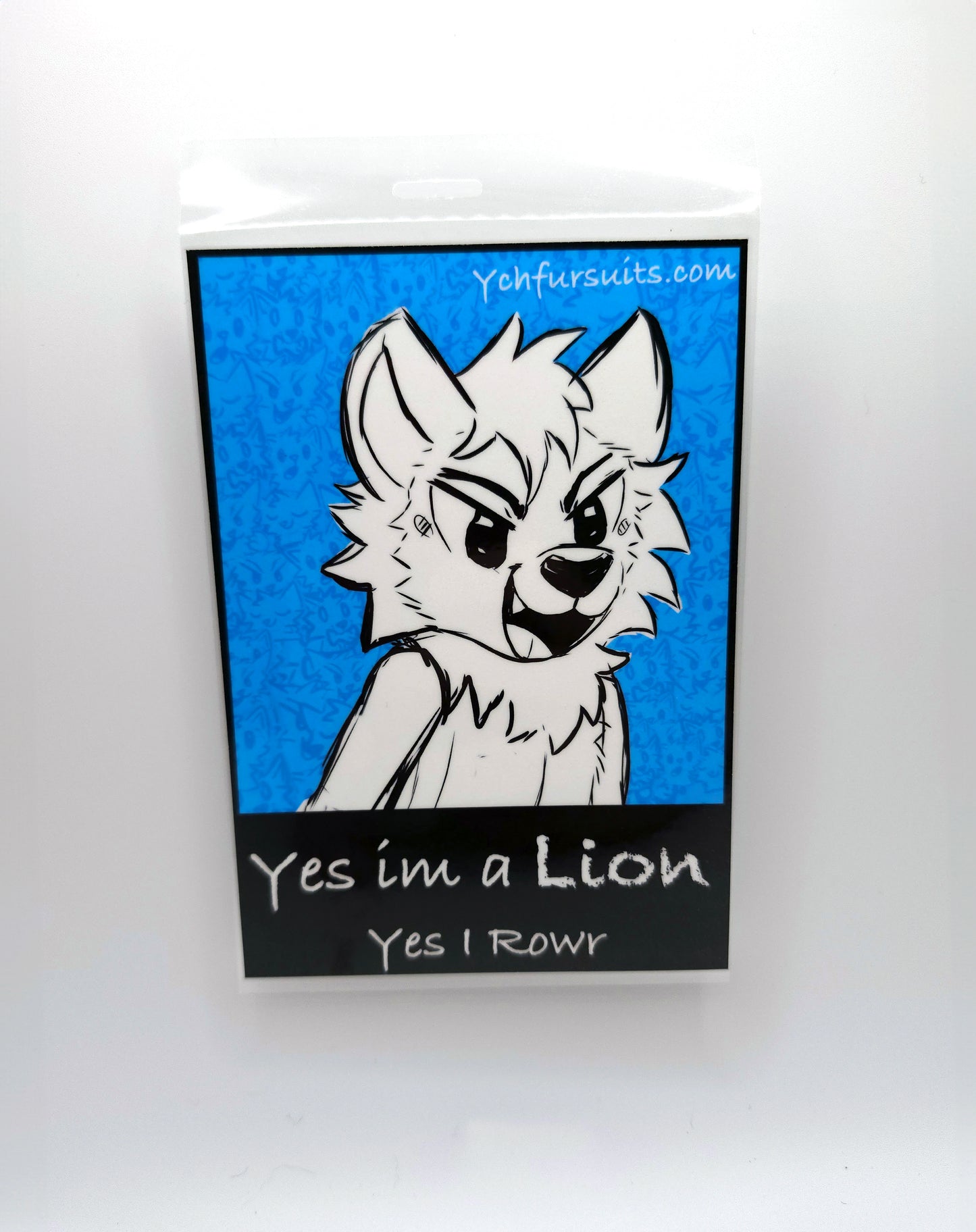 Lion fursona badge