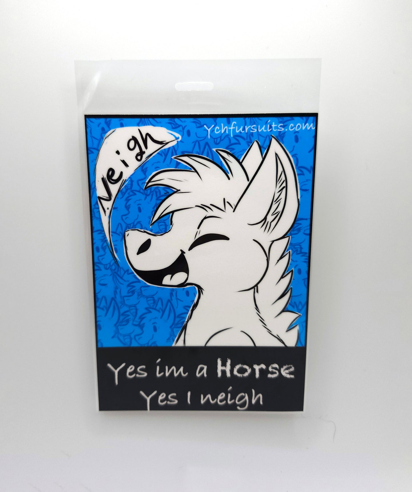 horse fursona badge