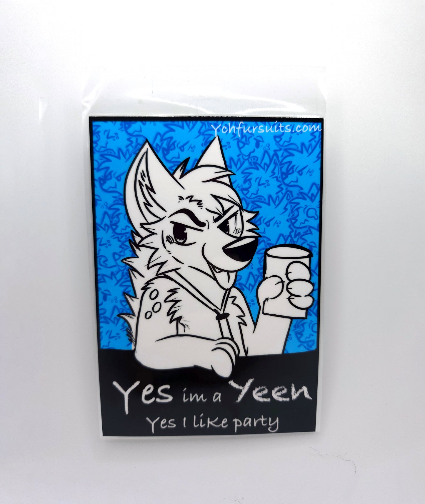 Hyena Fursona Badge