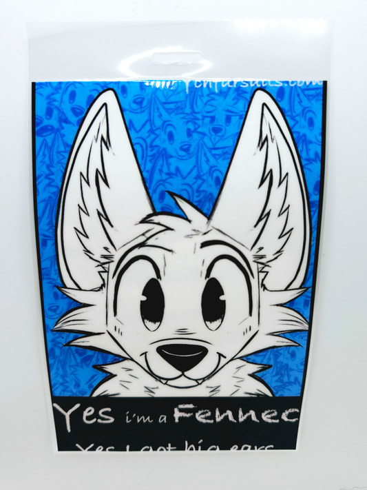 Fennec Fursona Badge