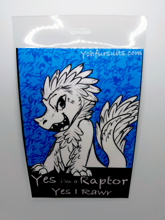 Raptor Fursona Badge