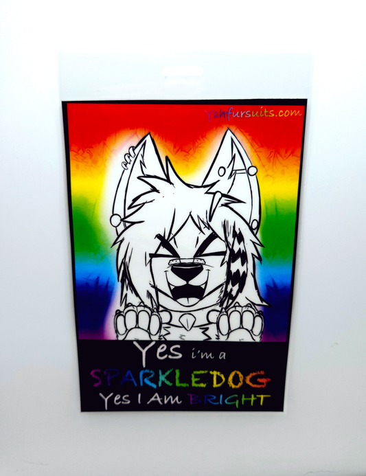 Sparkledog Fursona Badge
