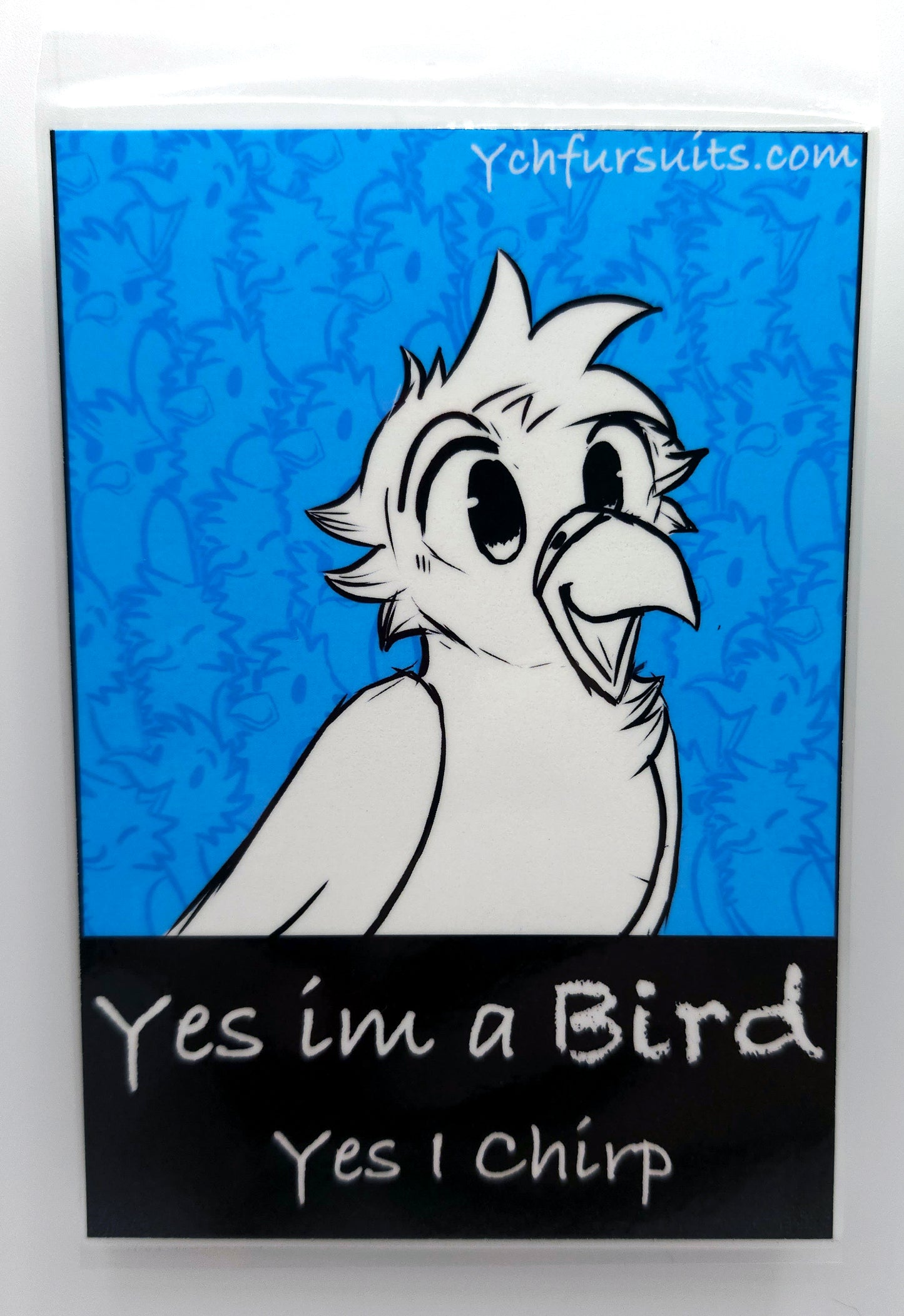 bird fursona badge
