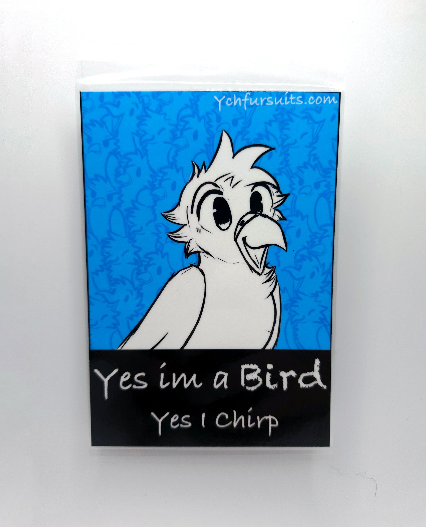 bird fursona badge